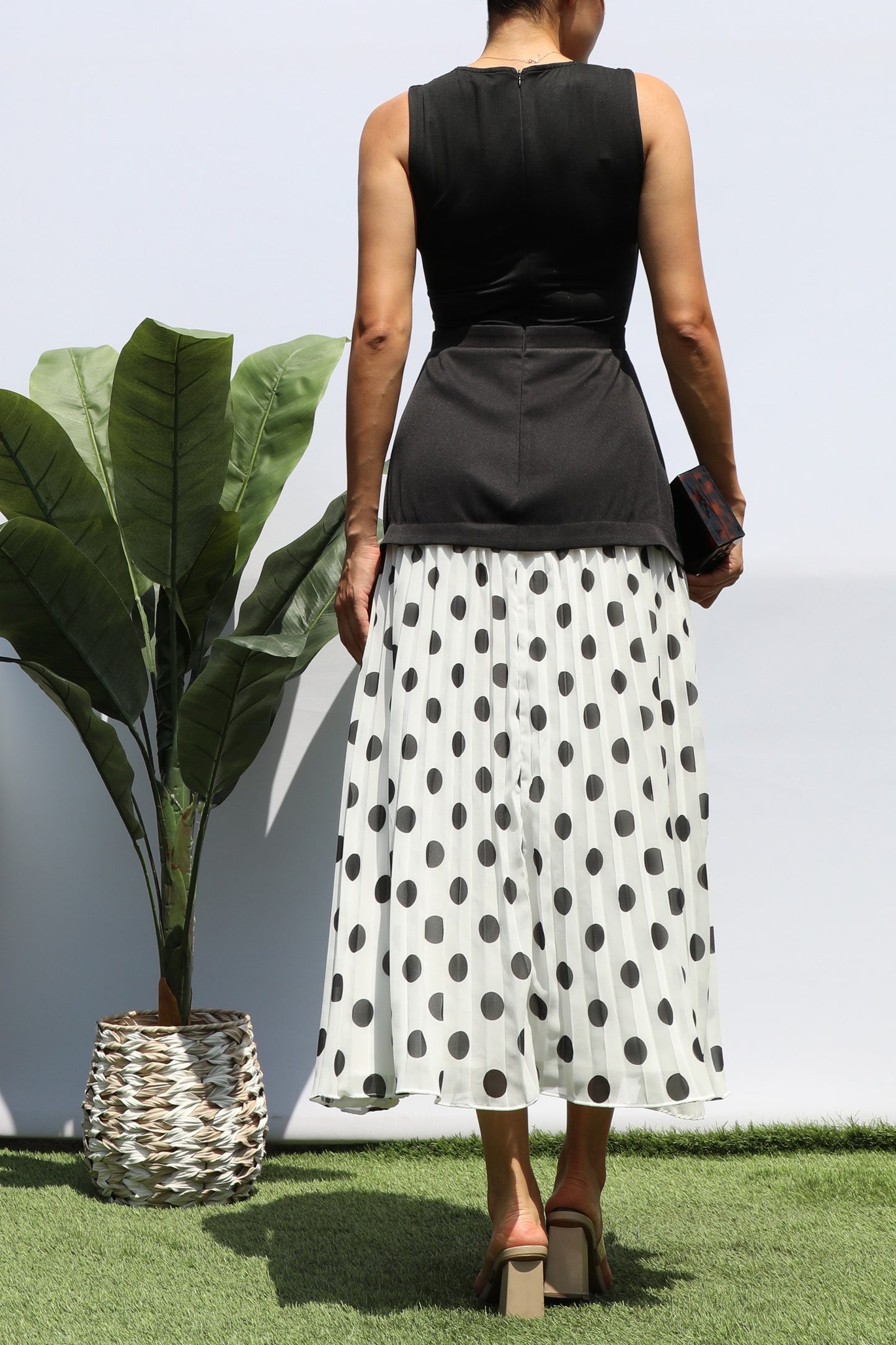 Polka Dot Midi Dress