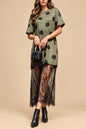 Polka Dot Loose Fit Knit Midi Dress PRE VENTA