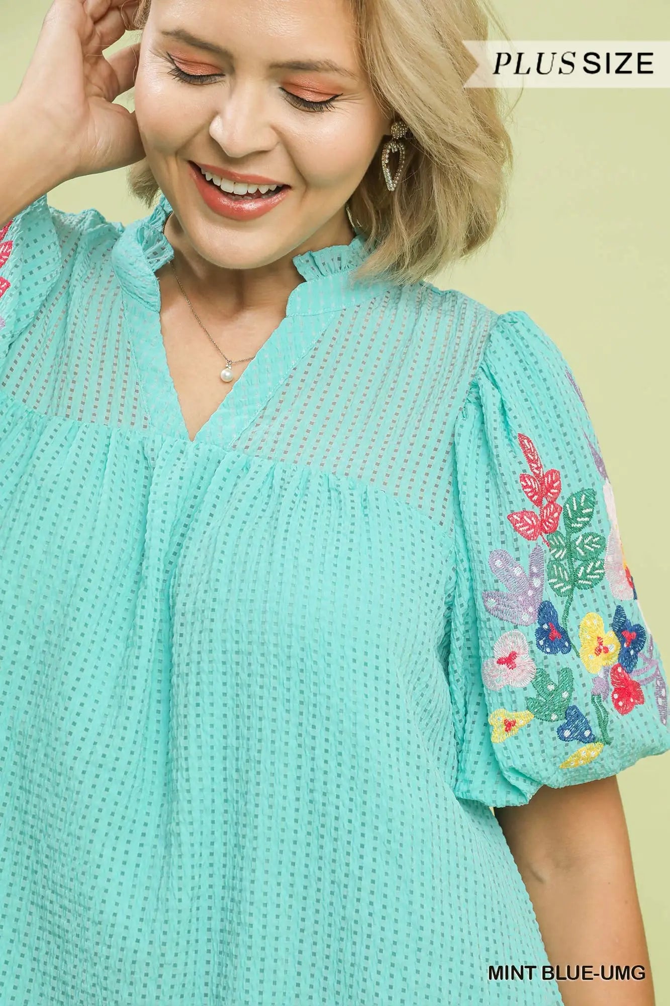 Embroidery Sleeve Dress