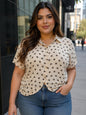Plus Polka Dot Blouse PRE ORDEN