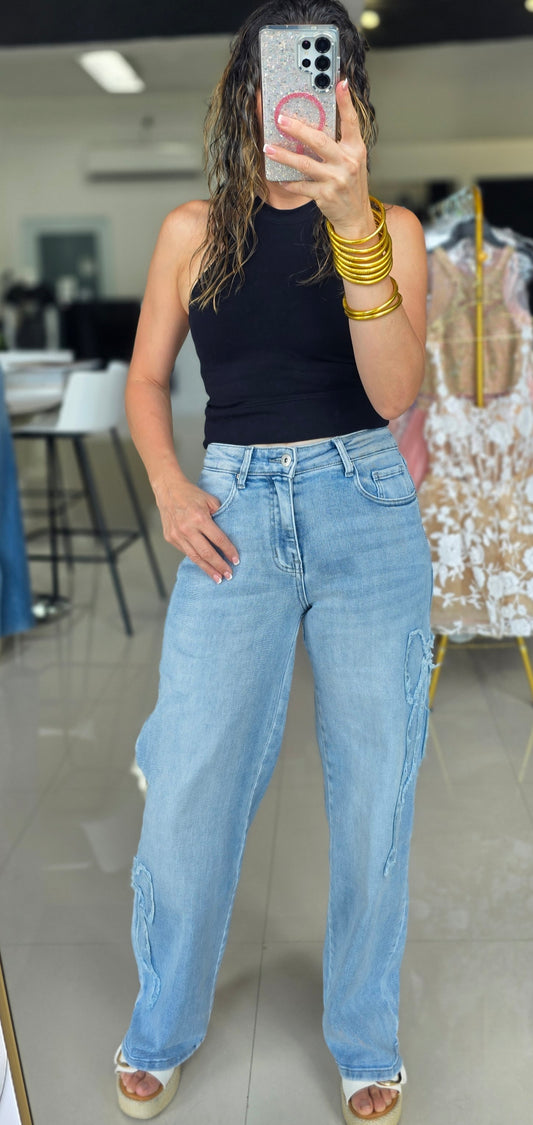 Bow denim