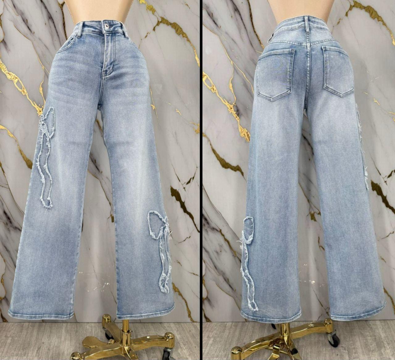 Bow denim