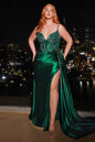 EMBELLISHED SATIN GOWN
