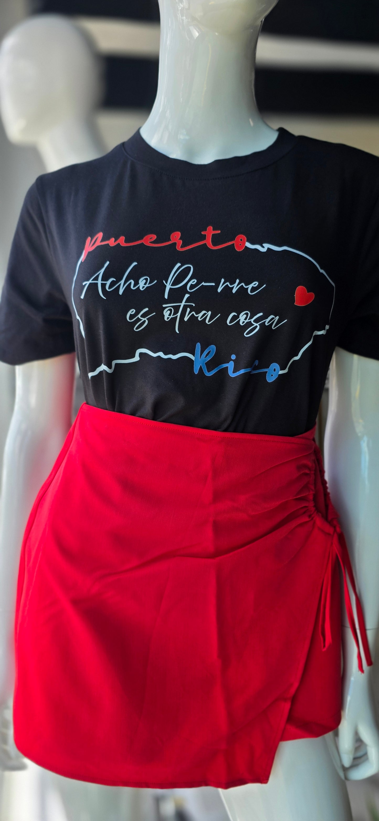 Lila Puerto Rico Print Crop T Shirts Pre Orden
